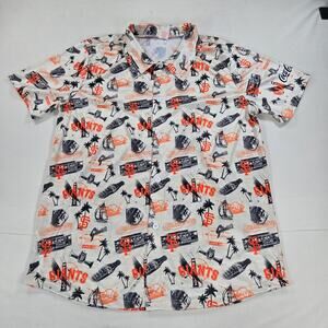 SGA San Francisco Giants x Coca-Cola Short Sleeve Button Up Shirt Men's Size‎ XL